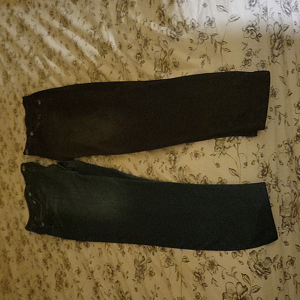 Jean look leggings no boundaries  size large
